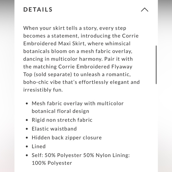 Vici Cream Floral Maxi Skirt - Picture 5 of 6